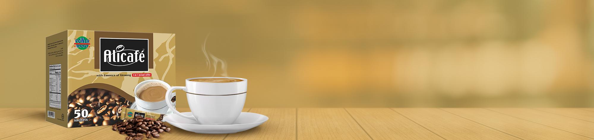 على كافيه بنكهة الجنسينج 5 في 1